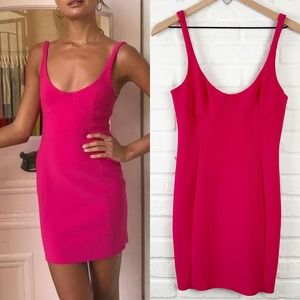 Bec & Bridge Hot Pink Mini Dress